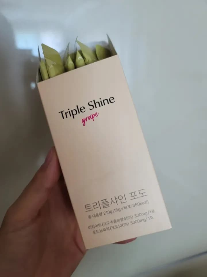 오니스트 트리플샤인 포도 1박스 (15g*14개입) 리뷰 이미지