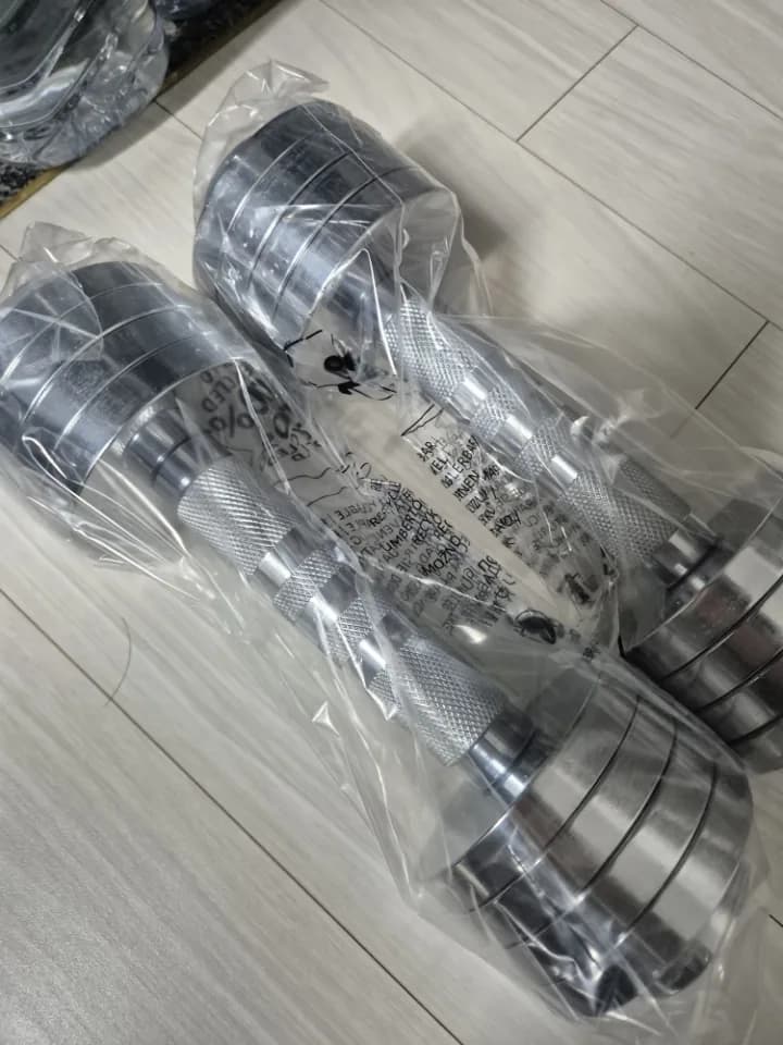아디다스 무게조절 크롬 덤벨 아령 (1kg~5kg) 리뷰 이미지